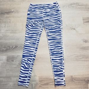 Team Tights Leggings Blue & White